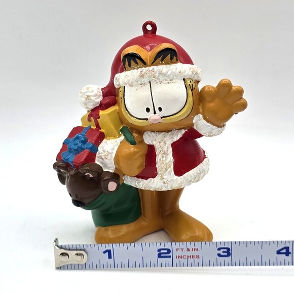 Kurt S. Adler Vintage Garfield Christmas Holiday Ornament Paws GARFIELD AS SANTA - Picture 8 of 8